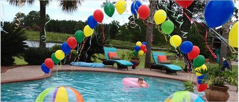 Pool birthday party games